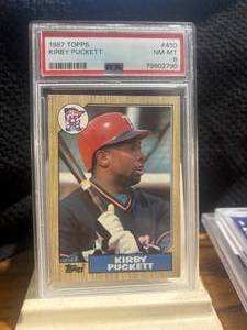1987 Topps #450 Kirby Puckett PSA NM-MT 8 #79802790