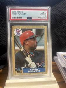1987 Topps #450 Kirby Puckett PSA NM-MT 8 #79802792