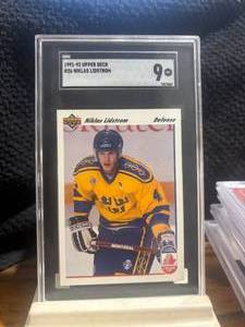 91 - 92 Upper Deck #26 Niklas Lidstrom, Team Sweden PSA 9 #7337062