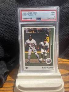 1989 - 90 Upper Deck #376 Kirby Puckett PSA MINT 9 #79802795