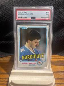 1981 - 82 Topps #29 Jacques Richard PSA 7 NM-MT #82790576