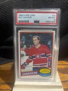 1980 - 81 O-Pee-Chee Guy LaFleur #10 PSA 8 NM-MT 89887499