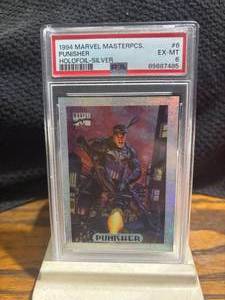 1994 Marvel Masterpieces #6 Punisher EX-MT 6 Holofoil-Silver