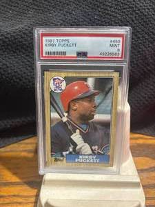 1987-88 Topps Kirby Puckett Baseball Card  #450 PSA 9 #49226563