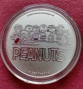 PeanutsCharlie Brown 1 Oz Silver Round