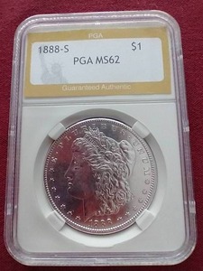 1888-S Morgan Dollar - PGA MS62 - KEY COIN