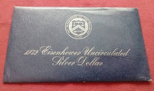 1972 Eisenhower Uncirculated Silver Dollar
