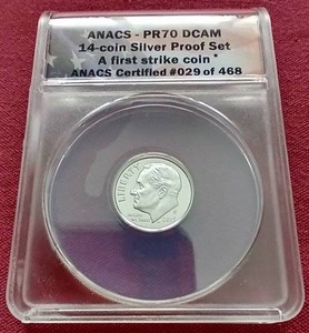 2013-S Silver Dime - ANACS PR70 DCAM