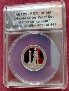 2013-S Silver Perrys Victory Quarter - ANACS PR70 DCAM
