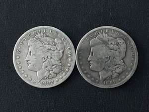 1882-S, 1891-O Morgan Dollars