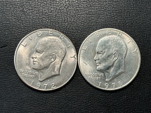 Eisenhower Dollar Coins Clad and Silver