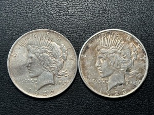 1922, 1923 Peace Dollars