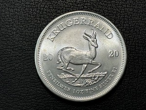 1 Ounce .999 Fine Silver 2020 Krugerrand