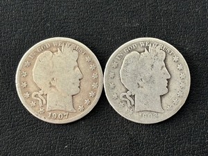 1903-S, 1907-O Barber Half Dollars