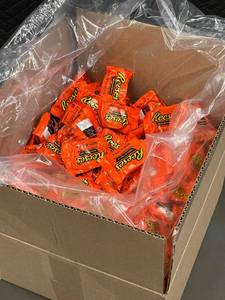 lot 3 image: 15 lbs Bulk Box of Reeses Peanut Butter Cups - Best by Aug 2025