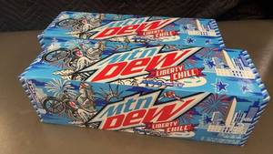 lot 26 image: 2 X 12 packs Liberty Chill Mountain Dew Soda Cans