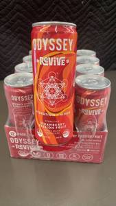 lot 103 image: Odyssey Revive Hydration Drink - 12 Pack - Strawberry Passion Fruit Flavor