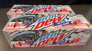 lot 163 image: Diet Mountain Dew Freedom Fusion 12-Pack  Lemonade and Peach Flavor