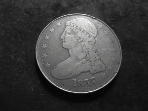 1837 Bust Half Dollar Reverse Of 50 Cents