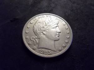 1915 S Barber Half Dollar