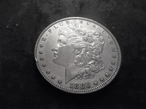 1880 Micro O Morgan Silver Dollar