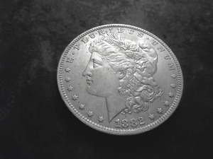1882 O Morgan Silver Dollar