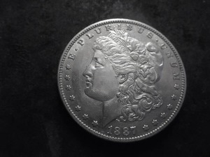 1887 O Morgan Silver Dollar
