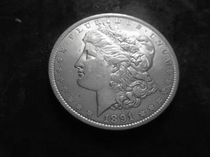 1891 Morgan Silver Dollar