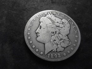 1892 S Morgan Silver Dollar
