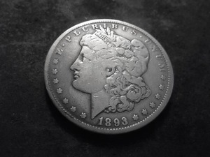 1893 CC Morgan Silver Dollar