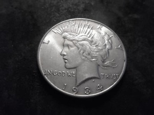 1934 Peace Silver Dollar