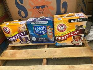 Lot of 3 Cat Litters Arm & Hammer Double Duty, Multi-Cat, and Fresh Step