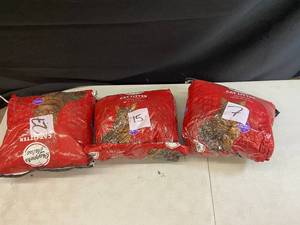Lot of 3 Bags of Unscented Cat Litter - Shoppers Value (15 lbs Each)