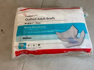 Quilted Adult Briefs - Heavy Absorbency - Medium Size