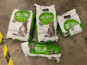 4 Bags of Unscented Cat Litter - 10 lbs Each