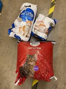 Lot of 3 Cat Litters - Damaged