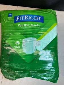 FitRight OptiFit Briefs, Extra Large, Pack of 20