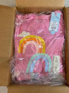 Lan - Set of 12 Medium Rainbow Print Short Sleeve T-Shirts - Brand New