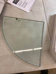 Lan - Glass Corner Shelf - Round 20 x 20
