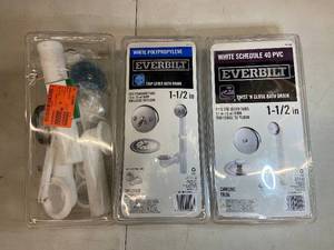 Lan - Set of 3 Everbilt Bath Drain Kits - 1-12 in.