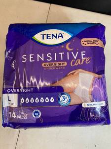 TENA Sensitive Overnight Underwear - Large, 14 Pieces