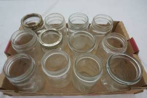 lot 349 image: pint canning jars 12ct