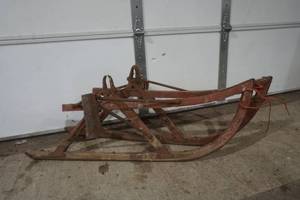 lot 359 image: pair of antique sleigh runners