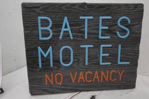 lot 1 image: Bates Motel plastic sign