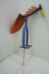 lot 8 image: repurposed lawn and garden ornaments