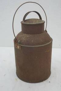 lot 52 image: vintage milk pail
