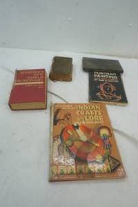 lot 149 image: vintage book lot, portrait painting for beginners, Indian crafts