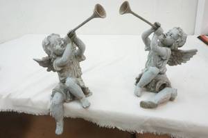 lot 177 image: 2 garden cherubs