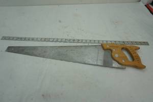 lot 238 image: saw and yard stick