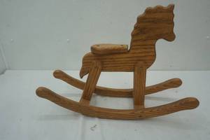 lot 263 image: decorative rocking horse 14 tall